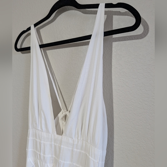 Free People Summer Queen Midi Lace Up Back Midi Dress White S - Picture 7 of 14